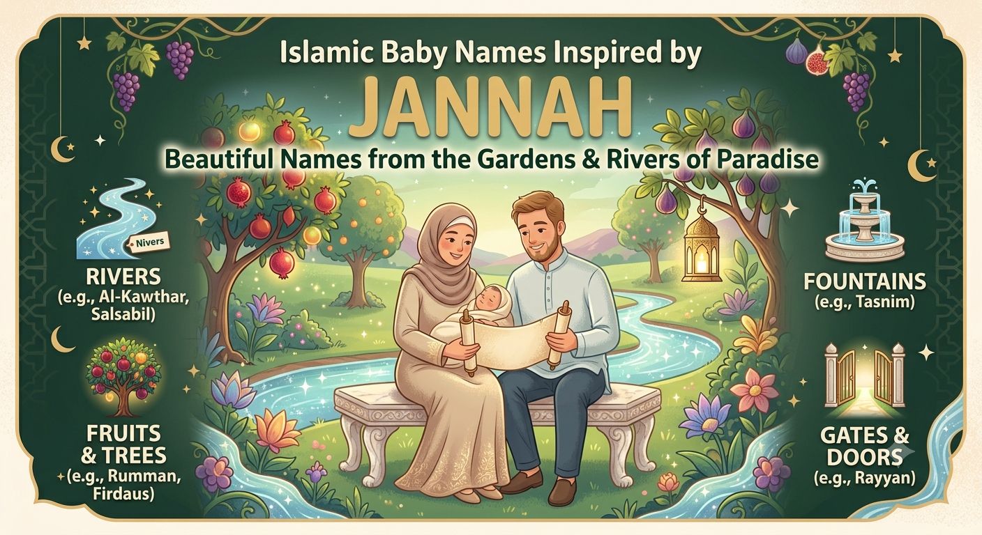 Islamic Baby Names Inspired By Jannah Paradise Gardens And Rivers