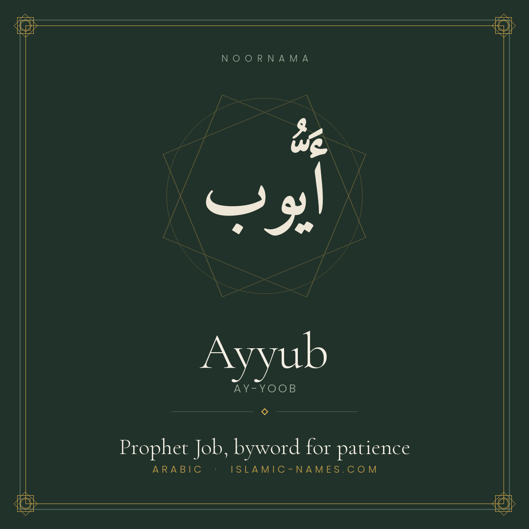 Ayyub — Islamic Muslim Baby Name, Meaning & Origin | NoorNama
