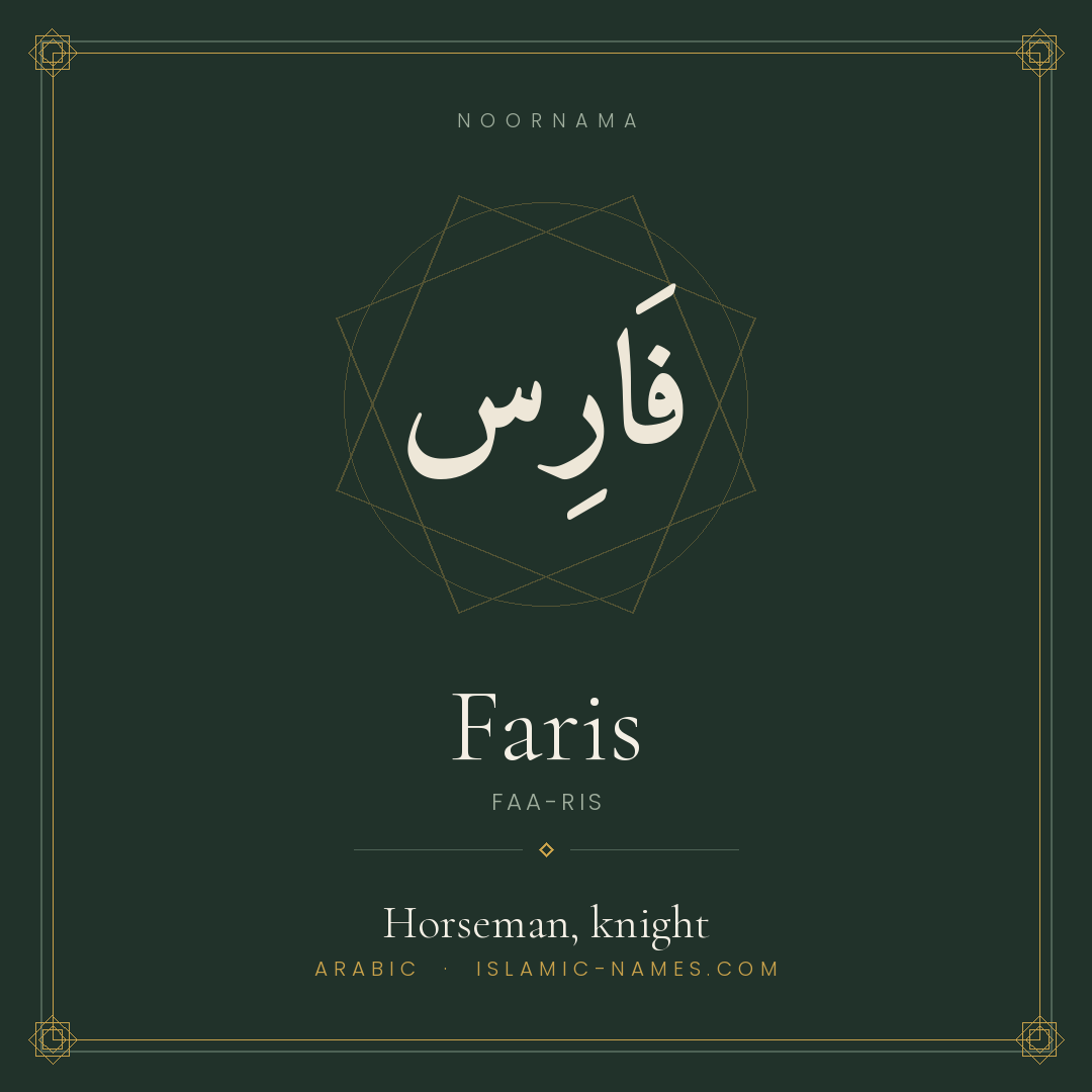 Faris — Islamic Muslim Baby Name, Meaning & Origin | NoorNama