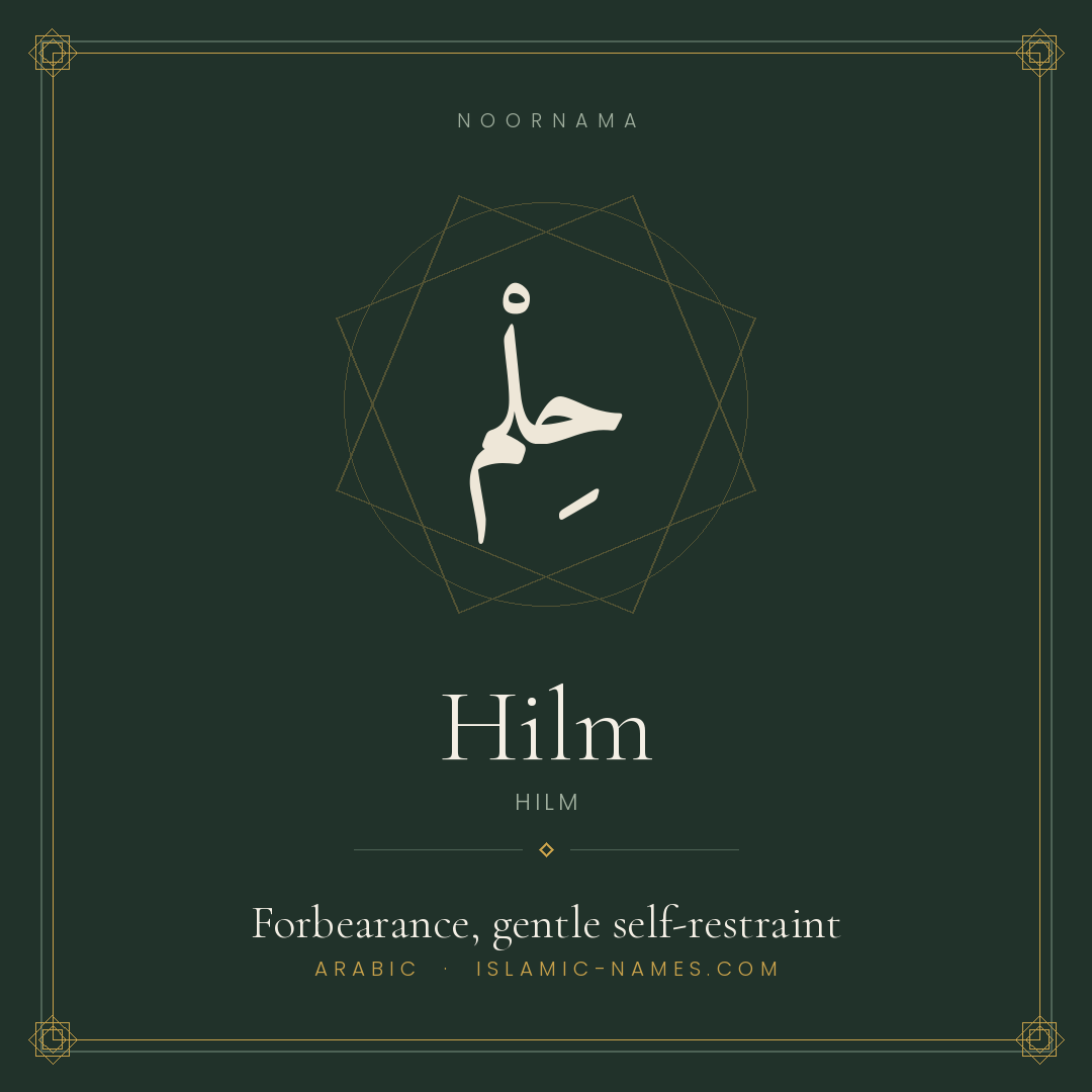Hilm — Islamic Muslim Baby Name, Meaning & Origin | NoorNama